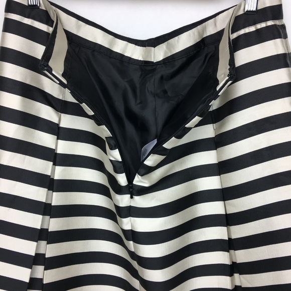 Halogen Striped Knee Length Pleated Skirt - Picture 5 of 8